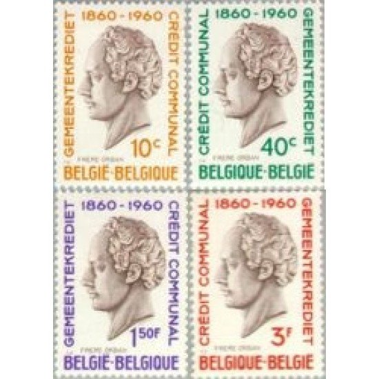 Bélgica - 1159/62 - 1960 Cent. del crédito comunal Orban Lujo