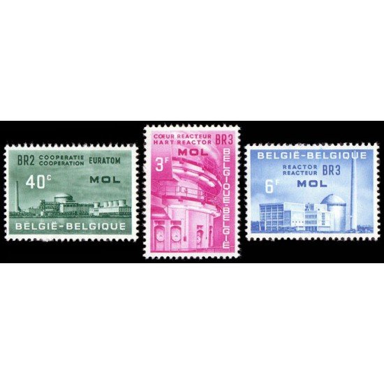 Bélgica - 1195/97 - 1961 Euratom Energía atómica Reactor Lujo