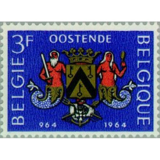 Bélgica - 1285 - 1964 Milenario de la ciudad de Ostende Armas Lujo Bélgica - 1285 - 1964 Milenario de la ciudad de Ostende Armas Lujo