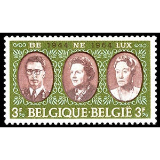 Bélgica - 1306 - 1964 20º Aniv. Unión aduanera del Benelux Lujo Bélgica - 1306 - 1964 20º Aniv. Unión aduanera del Benelux Lujo