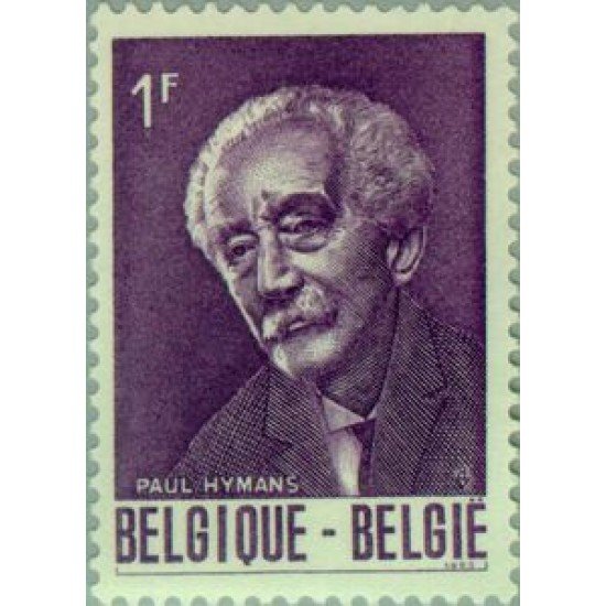 Bélgica - 1321 - 1965 Cent. del ministro Paul Hymans Retrato Lujo Bélgica - 1321 - 1965 Cent. del ministro Paul Hymans Retrato Lujo