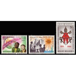 Bélgica - 1360/62 - 1966 75º Aniv. de la enc´clica Rerum Novarum Lujo
