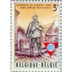 Bélgica - 1381 - t - 1966 19º Congreso de personal de correos Trabajador rural Lujo