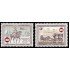 Bélgica Belgium  Nº 1395/96  1966  75º Aniv. Fed. filatélicas Carruajes Caballos Lujo
