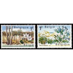 Bélgica - 1408/09 - 1967 Protección de la naturaleza Paisajes Lujo