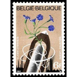 FL3/S Bélgica Belgium Nº 1417 1967 Industria del lino Lujo FL3/S Bélgica Belgium Nº 1417 1967 Industria del lino Lujo
