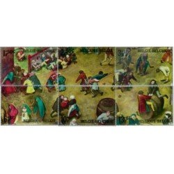 Bélgica - 1437/42 - 1967 Juegos de niños Cuadro de Pierre Breughel Lujo