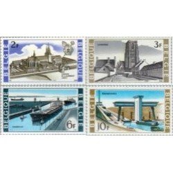 Bélgica - 1466/69 - 1968 Viejos edificios y obras modernas Lujo