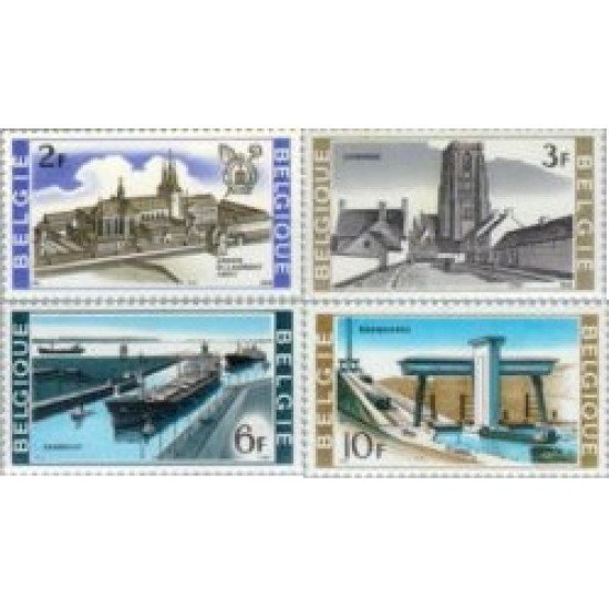 Bélgica - 1466/69 - 1968 Viejos edificios y obras modernas Lujo