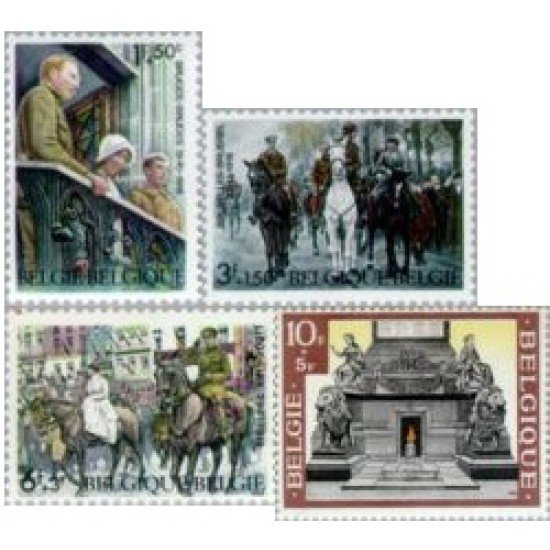 Bélgica - 1474/77 - 1968 50º Aniv. de armisticio Lujo