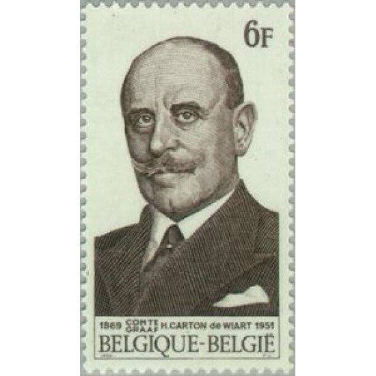 Bélgica - 1512 - 1969 Cent. del político Henry Carton de Wiart Lujo
