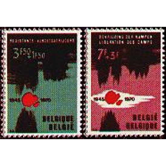 Bélgica - 1539/40 - 1970 Resistencia y liberación de los campos Lujo Bélgica - 1539/40 - 1970 Resistencia y liberación de los campos Lujo