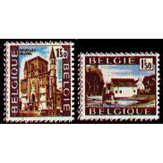 Bélgica - 1541/42 - 1970 Seire turística Lujo Bélgica - 1541/42 - 1970 Seire turística Lujo