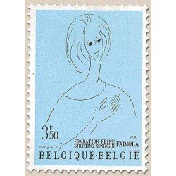 Bélgica - 1546 - 1970 Fundación reina Fabiola Dibujo de mujer Lujo Bélgica - 1546 - 1970 Fundación reina Fabiola Dibujo de mujer Lujo