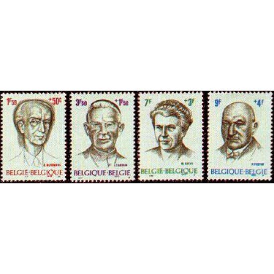 Bélgica - 1557/60 - 1970 Sorteo obras filantrópicas Personajes Lujo Bélgica - 1557/60 - 1970 Sorteo obras filantrópicas Personajes Lujo