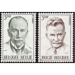 Bélgica - 1603/04 - 1971 Personalidades Lujo Bélgica - 1603/04 - 1971 Personalidades Lujo