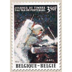 Bélgica - 1622 - 1972 Día del sello Astronauta en la luna Lujo Bélgica - 1622 - 1972 Día del sello Astronauta en la luna Lujo