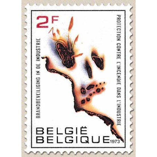 Bélgica - 1650 - 1973 Contra los incendios en la industria Lujo