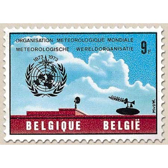 Bélgica - 1651 - 1973 Cent. Organización Meteorológica Mundial Lujo