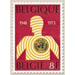 Bélgica - 1657 - 1973 25º Aniv. de la OMS Lujo Bélgica - 1657 - 1973 25º Aniv. de la OMS Lujo