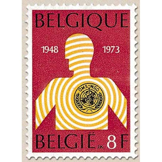 Bélgica - 1657 - 1973 25º Aniv. de la OMS Lujo