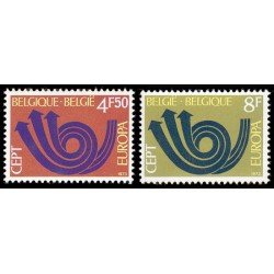 Bélgica - 1661/62 - 1973 Europa Corazón postal Lujo