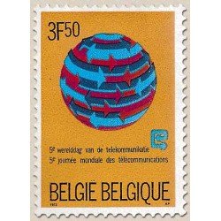 Bélgica - 1665 - 1973 5ª Jornada mundial de Telecomunicaciones Lujo