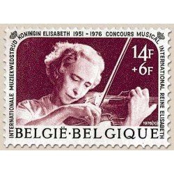 Bélgica - 1799 - 1976 25º Aniv. Concurso musical reina Elisabeth Reina con violín Lujo