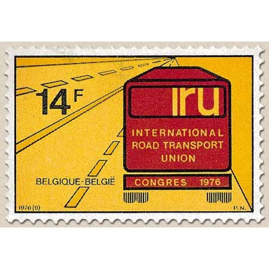 Bélgica - 1802 - 1976 XV Congreso de la Unión nacional de transportes por carretera Lujo Bélgica - 1802 - 1976 XV Congreso de la Unión nacional de transportes por carretera Lujo