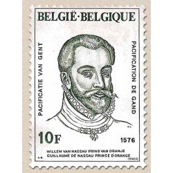 Bélgica - 1820 - 1976 400º Aniv. pacificación Gand Retrato de Guillaume de  Nassau Lujo