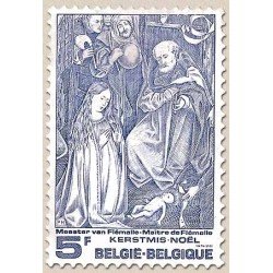 Bélgica - 1832 - 1976 Navidad Fragmento del cuadro La Natividad Lujo