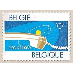 Bélgica - 1968 - 1980 50º Aniv. de la administración de teléfonos y telégrafos Lujo Bélgica - 1968 - 1980 50º Aniv. de la administración de teléfonos y telégrafos Lujo