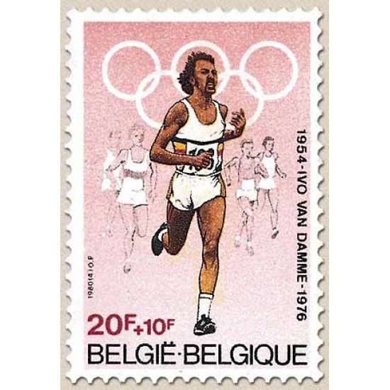 OLI1/S Bélgica Belgium  Nº 1972  1980 Deportes Ivo van Damme, medallista olímpico Montreal