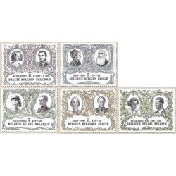 Bélgica - 1978/82 - 1980 150º Aniv. de la independencia Parejas reales Lujo Bélgica - 1978/82 - 1980 150º Aniv. de la independencia Parejas reales Lujo