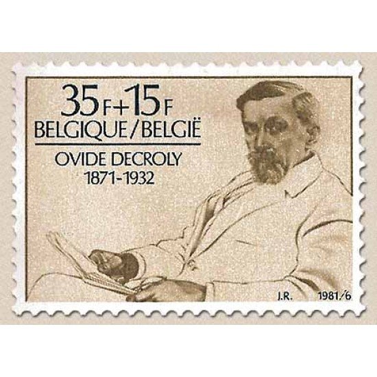 MED/S Bélgica Belgium Nº 2009 1981 110º Aniv. del pedagogo O. Decroly Retrato Lujo MED/S Bélgica Belgium Nº 2009 1981 110º Aniv. del pedagogo O. Decroly Retrato Lujo