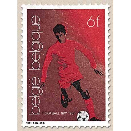 Bélgica - 2014 - 1981 100 Años de fútbol en Bélgica Deporte Fútbolista Lujo