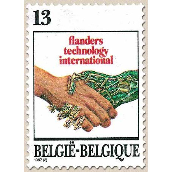 Bélgica - 2243 - 1987 Salón inter. nuevas tecnologías Flandes Emblema Lujo