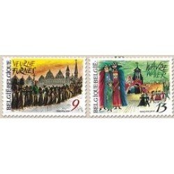 Bélgica - 2249/50 - 1987 Folklore belga Lujo Bélgica - 2249/50 - 1987 Folklore belga Lujo