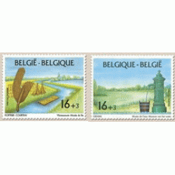 Bélgica - 2582/83 - 1995 Promoción de la filatelia Museos de Bélgica Rio, fuente Lujo Bélgica - 2582/83 - 1995 Promoción de la filatelia Museos de Bélgica Rio, fuente Lujo