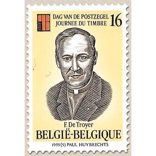 Bélgica - 2596 - 1995 Día del sello Retrato de F. De Troyer Lujo