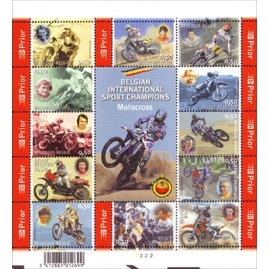 Bélgica - 3321/32 2004 Campeones del mundo de moto-cross Lujo