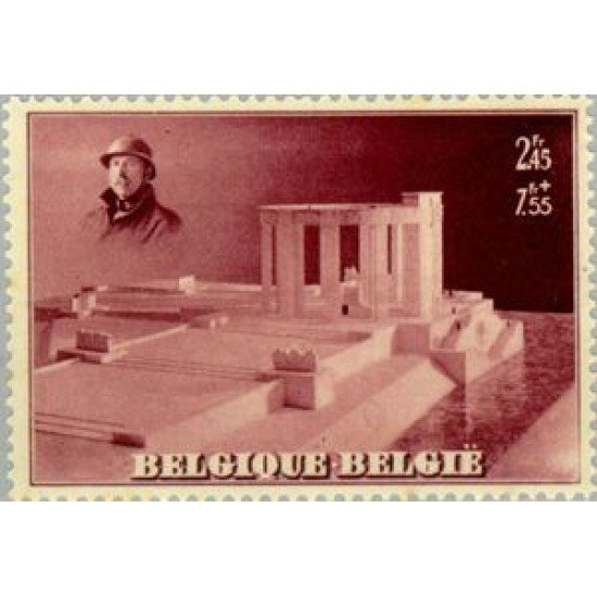 Bélgica - 465A-F - 1938 Por el monumento a Alberto Nieuport Fijasellos