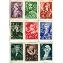Bélgica - 661/69 - 1944 Por los prisioneros de guerra Personajes Lujo