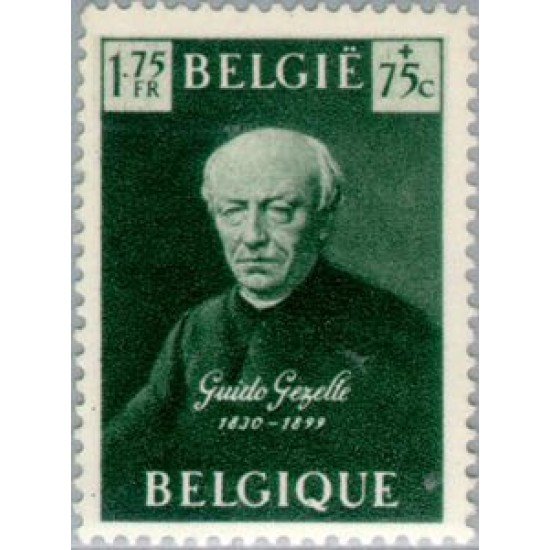 Bélgica - 813 - 1949 50º Aniv. muerte del poeta G. Gezelle Lujo Bélgica - 813 - 1949 50º Aniv. muerte del poeta G. Gezelle Lujo