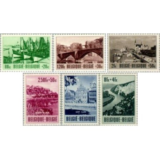 Bélgica - 918/23 - 1953 Comisión de estudio para el equipamiento turístico Lujo Bélgica - 918/23 - 1953 Comisión de estudio para el equipamiento turístico Lujo