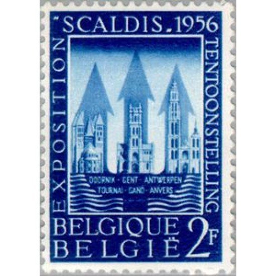 Bélgica - 990 - 1956 Expo. ESCALDIS Catedrales Lujo Bélgica - 990 - 1956 Expo. ESCALDIS Catedrales Lujo