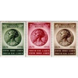 Bélgica - 991/93 - 1956 80º Aniv. de la reina Elisabeth Lujo