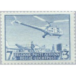 Bélgica 25 -A 1950 1er Circuito postal en helicóptero Sikorsky S 51 Lujo