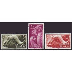 Rio Muni 32/34 1962 Día del Sello Fauna MNH 