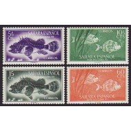 Sahara 108/11 1953 Día del Sello Fauna (peces) Fish MNH 